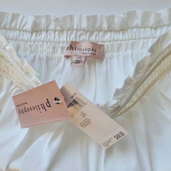 NWT [Philosophy] White Maxi/Midi Skirt - Picture 3 of 6